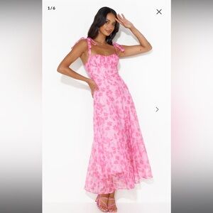 Hello Molly Pink Floral Dress, size M